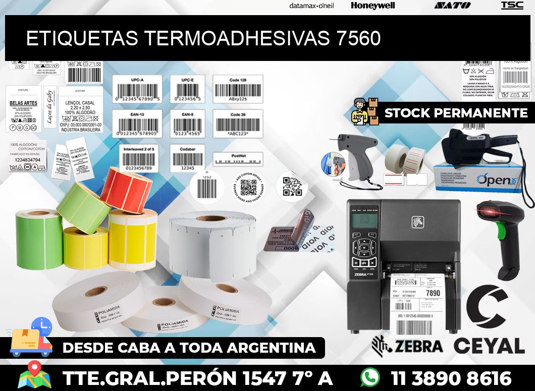 ETIQUETAS TERMOADHESIVAS 7560