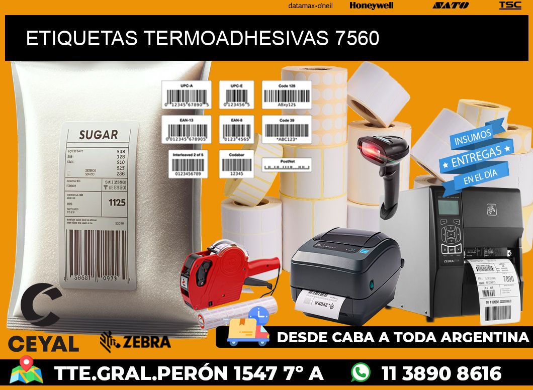 ETIQUETAS TERMOADHESIVAS 7560