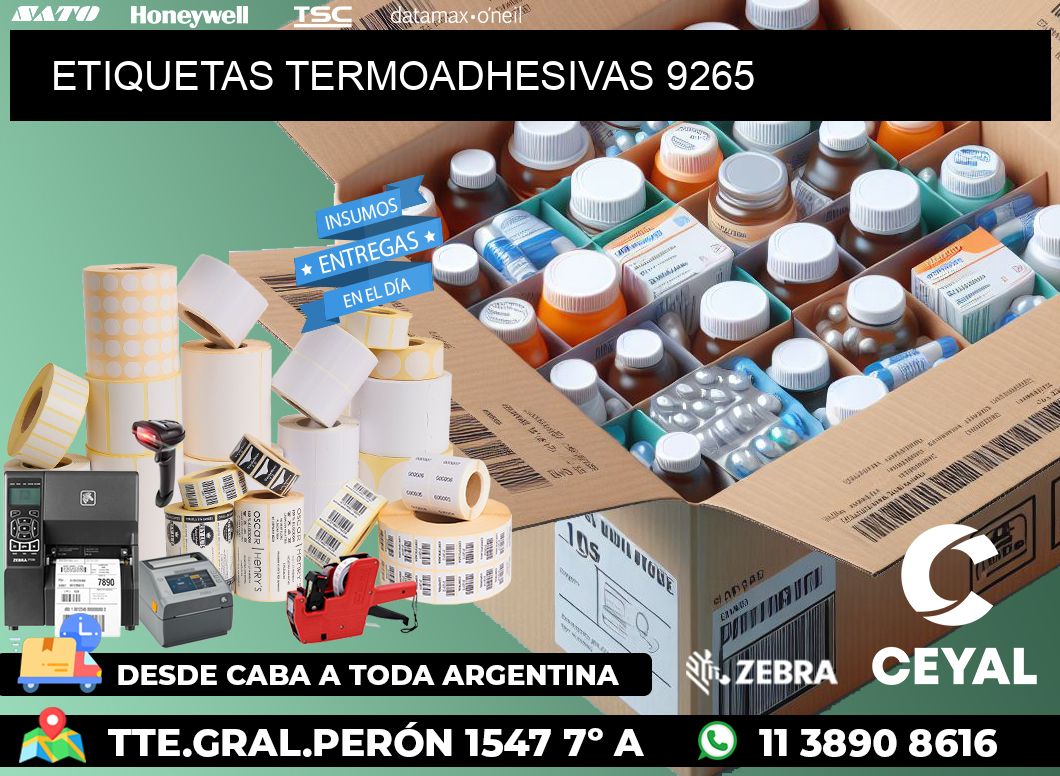 ETIQUETAS TERMOADHESIVAS 9265