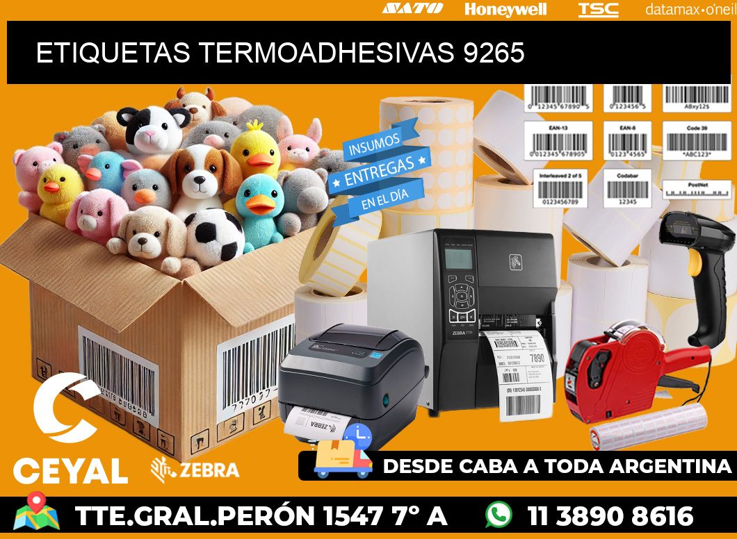 ETIQUETAS TERMOADHESIVAS 9265