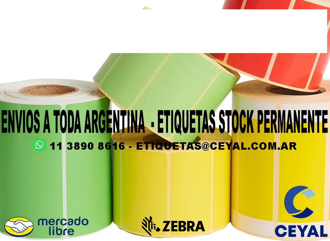 ETIQUETAS TROQUELADAS MERCADOLIBRE 27 x 77