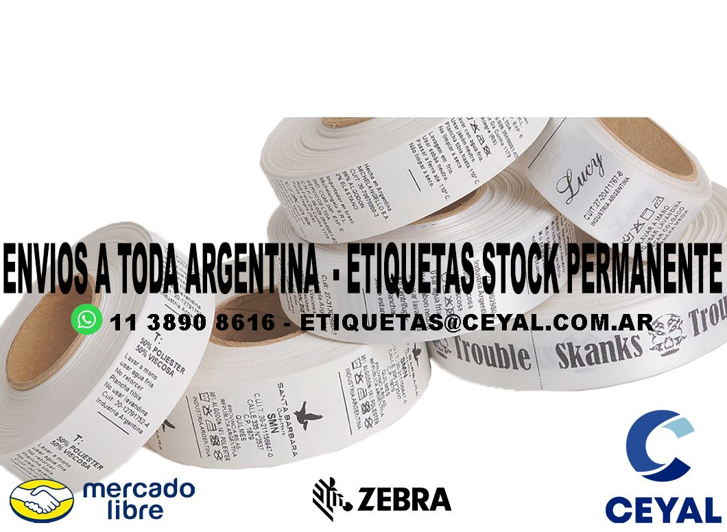 ETIQUETAS TROQUELADAS MERCADOLIBRE 95 x 41