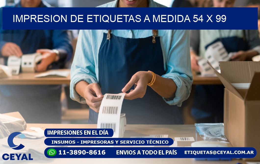 IMPRESION DE ETIQUETAS A MEDIDA 54 x 99