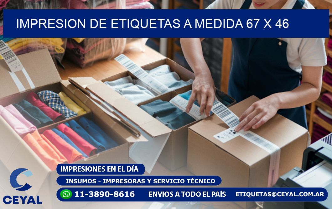 IMPRESION DE ETIQUETAS A MEDIDA 67 x 46