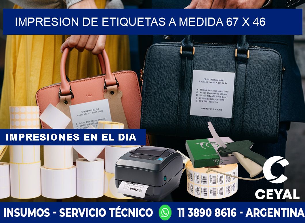 IMPRESION DE ETIQUETAS A MEDIDA 67 x 46