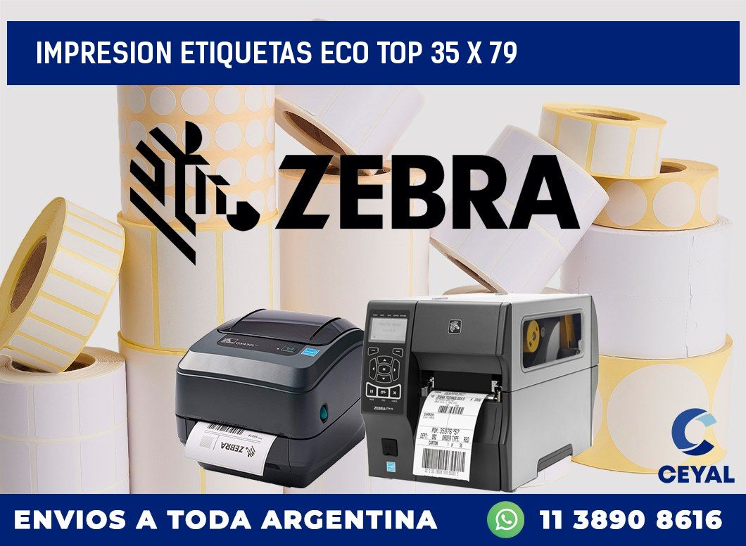 IMPRESION ETIQUETAS ECO TOP 35 x 79