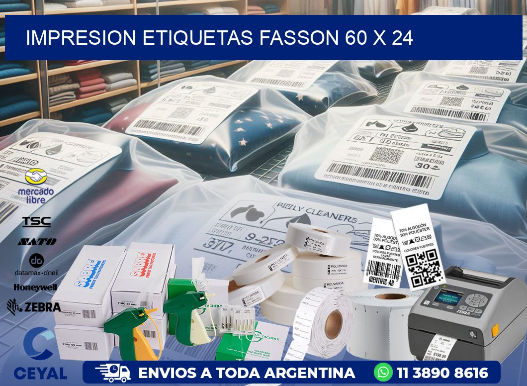 IMPRESION ETIQUETAS FASSON 60 x 24