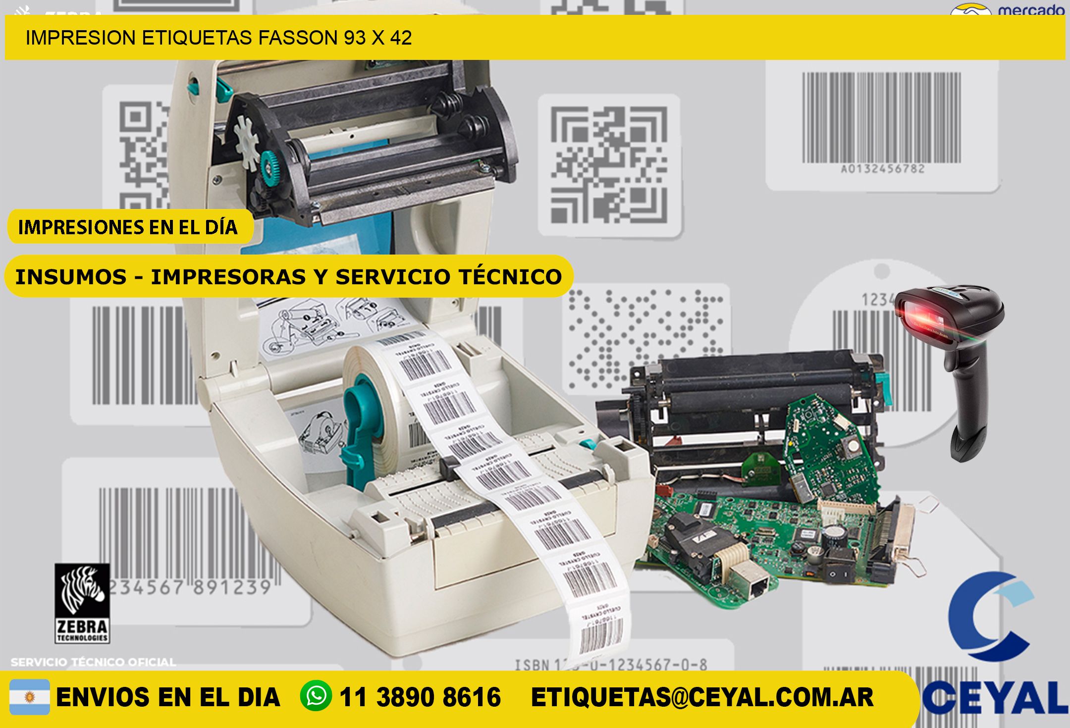 IMPRESION ETIQUETAS FASSON 93 x 42