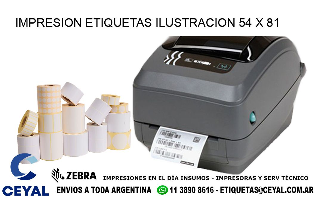 IMPRESION ETIQUETAS ILUSTRACION 54 x 81