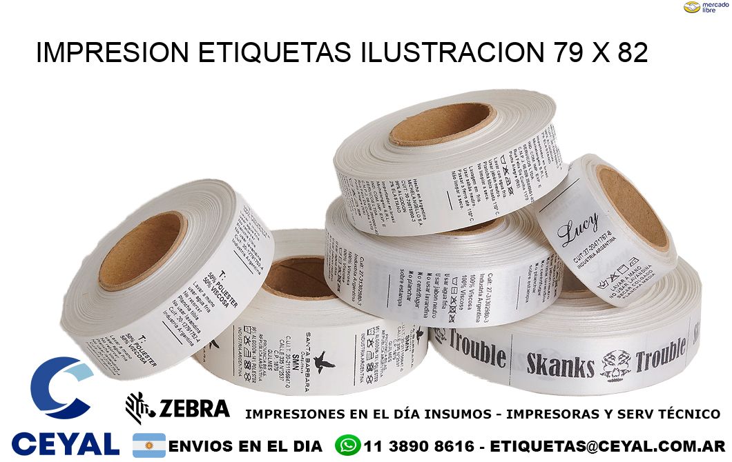 IMPRESION ETIQUETAS ILUSTRACION 79 x 82