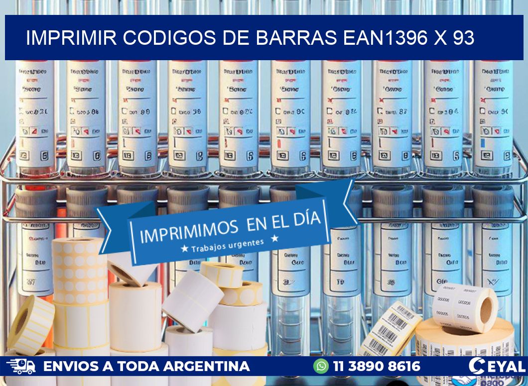 IMPRIMIR CODIGOS DE BARRAS EAN1396 x 93