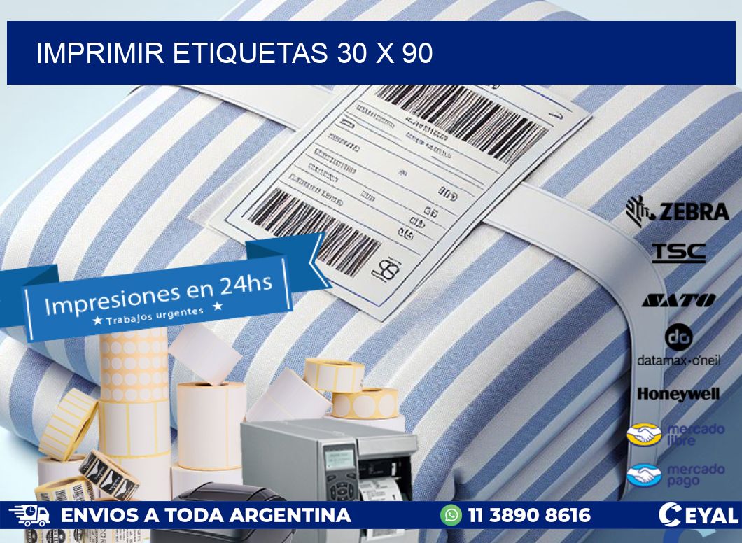 IMPRIMIR ETIQUETAS 30 x 90
