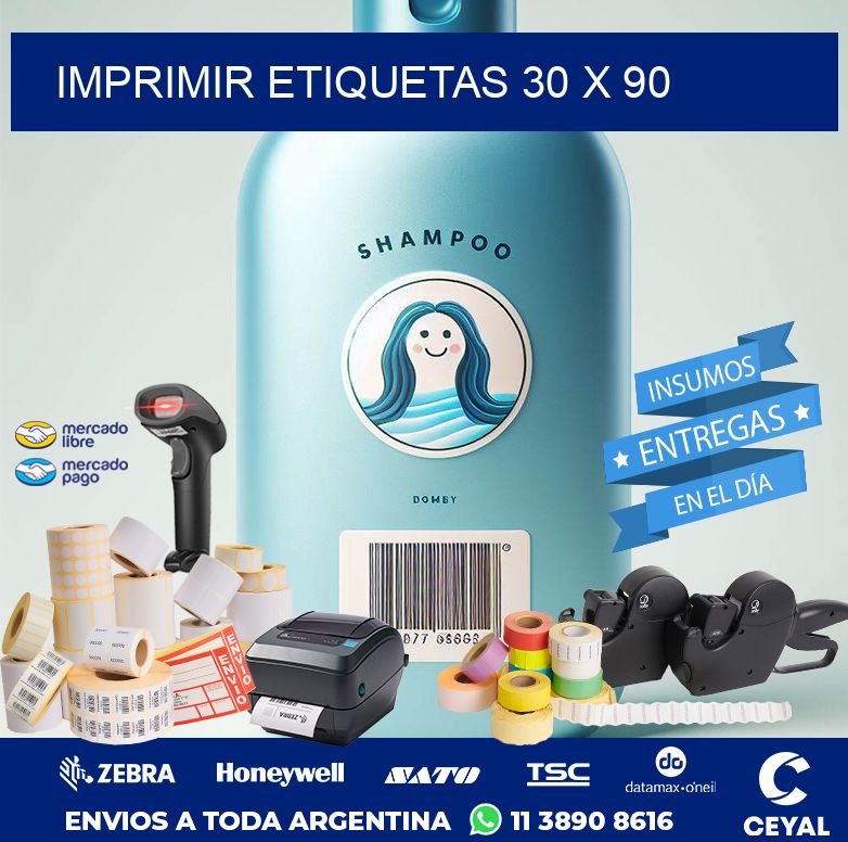 IMPRIMIR ETIQUETAS 30 x 90