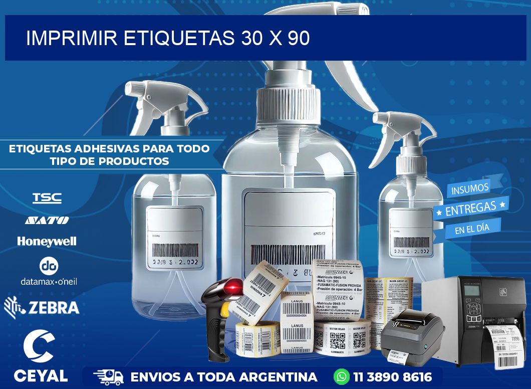 IMPRIMIR ETIQUETAS 30 x 90