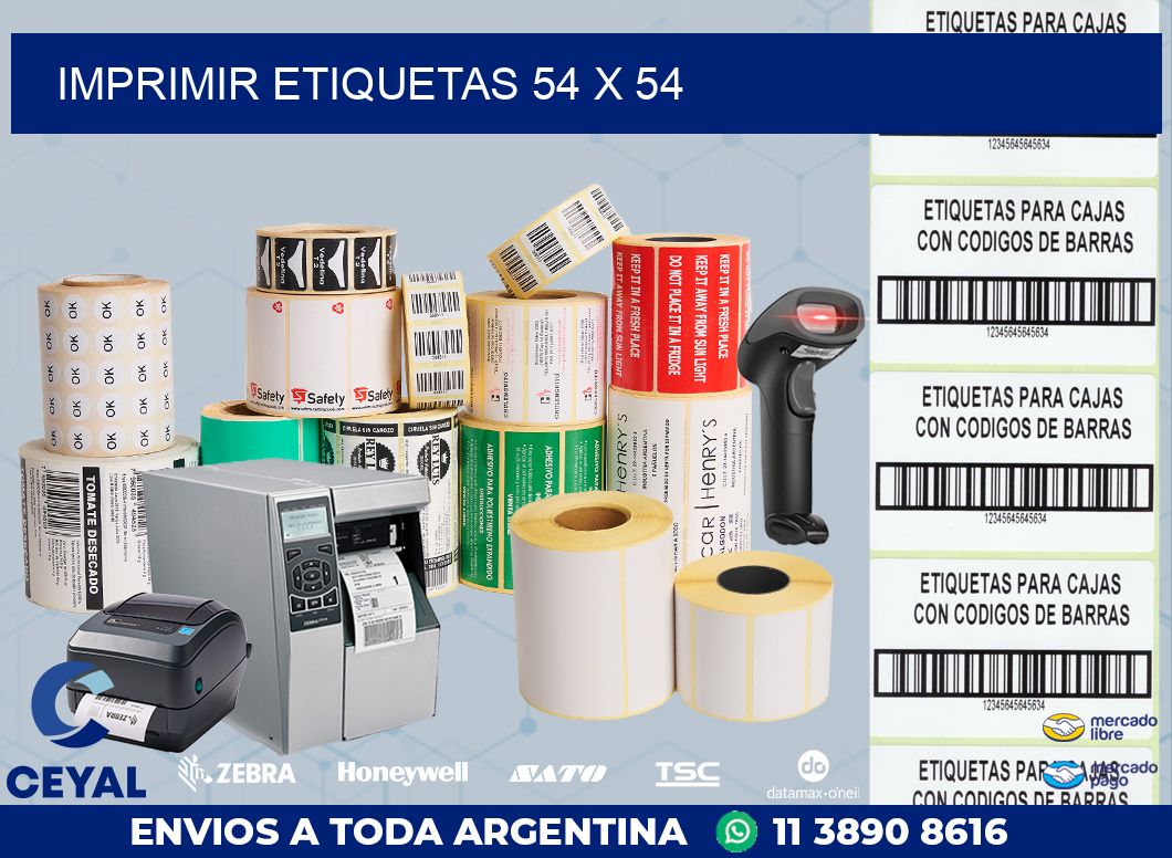 IMPRIMIR ETIQUETAS 54 x 54