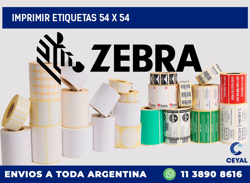 IMPRIMIR ETIQUETAS 54 x 54