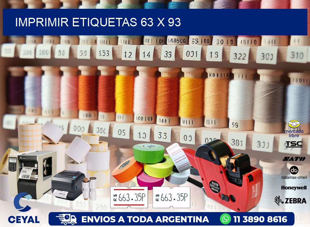 IMPRIMIR ETIQUETAS 63 x 93