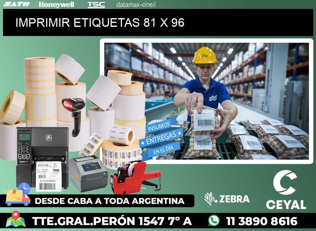 IMPRIMIR ETIQUETAS 81 x 96