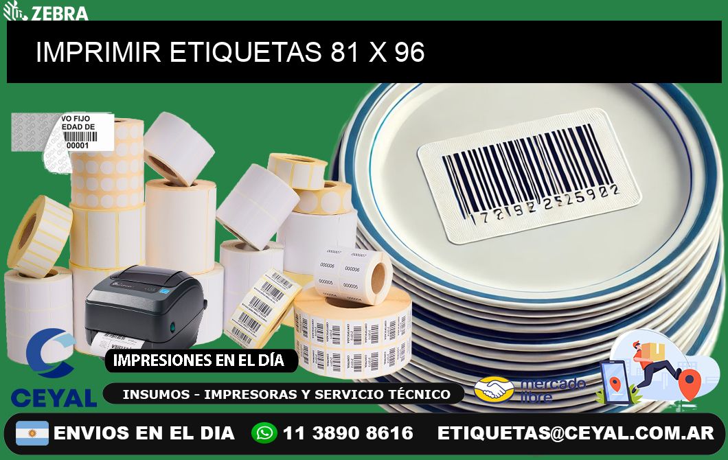IMPRIMIR ETIQUETAS 81 x 96