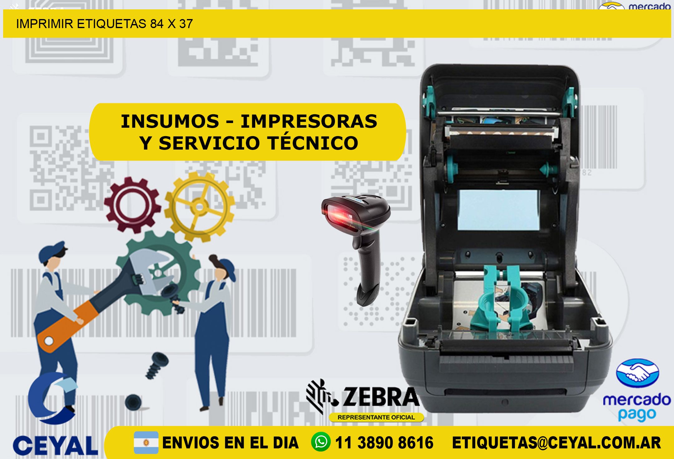IMPRIMIR ETIQUETAS 84 x 37