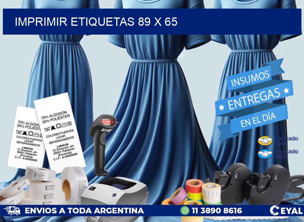 IMPRIMIR ETIQUETAS 89 x 65