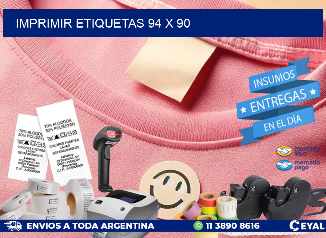 IMPRIMIR ETIQUETAS 94 x 90