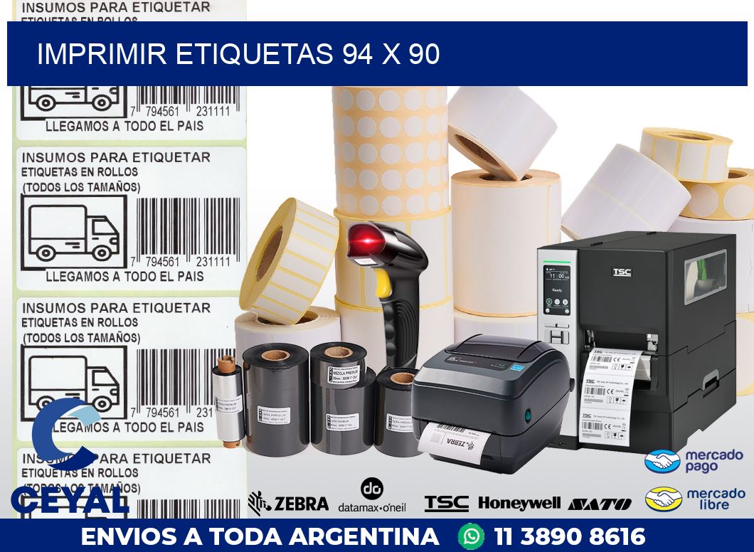 IMPRIMIR ETIQUETAS 94 x 90