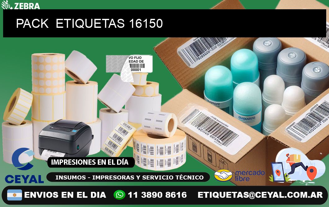 PACK  ETIQUETAS 16150