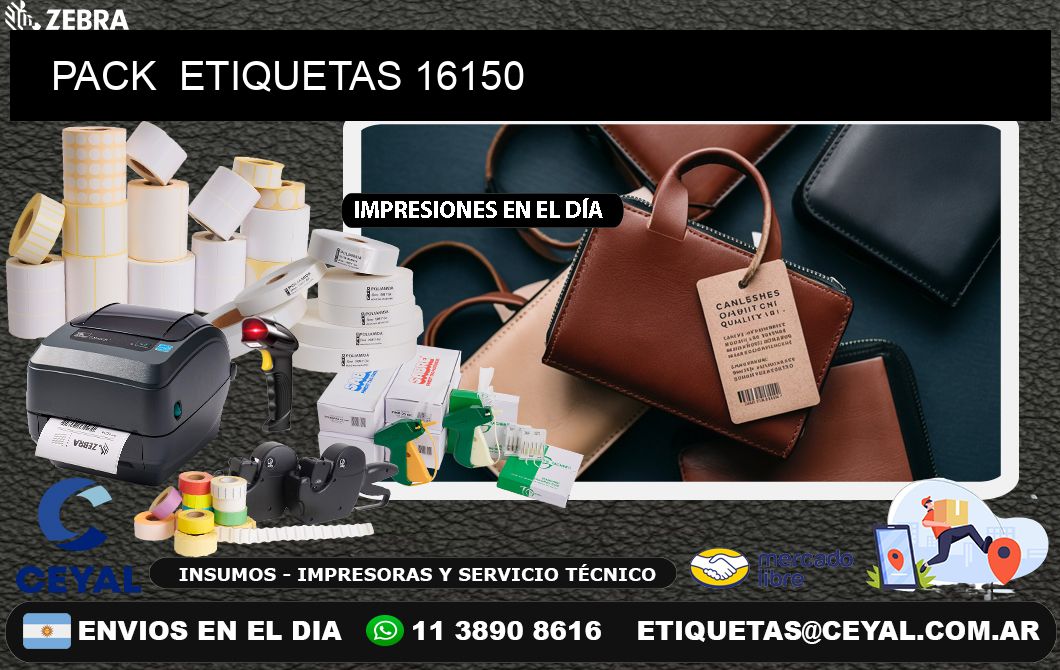PACK  ETIQUETAS 16150