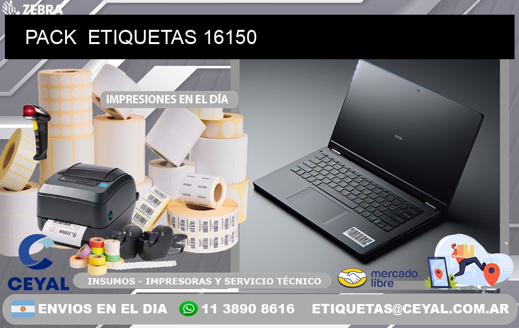 PACK  ETIQUETAS 16150