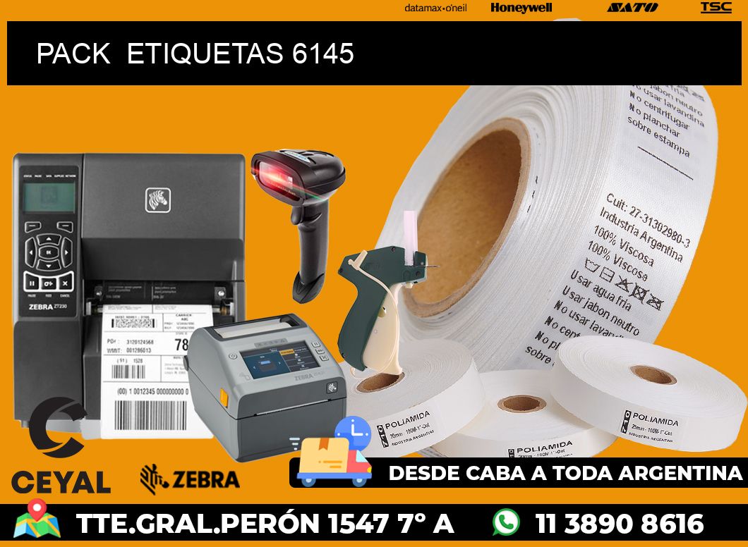 PACK  ETIQUETAS 6145