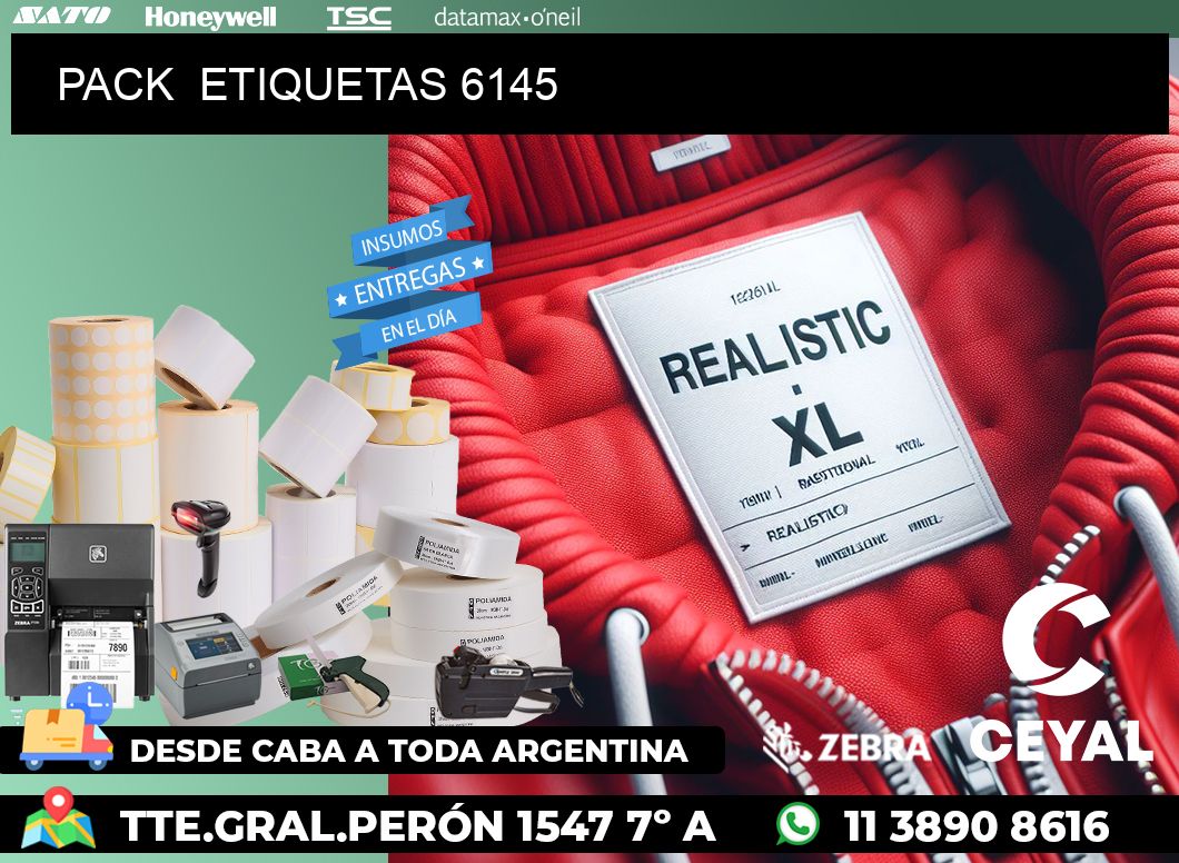 PACK  ETIQUETAS 6145