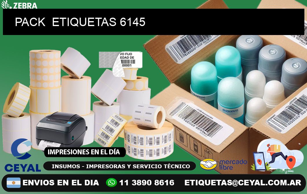 PACK  ETIQUETAS 6145