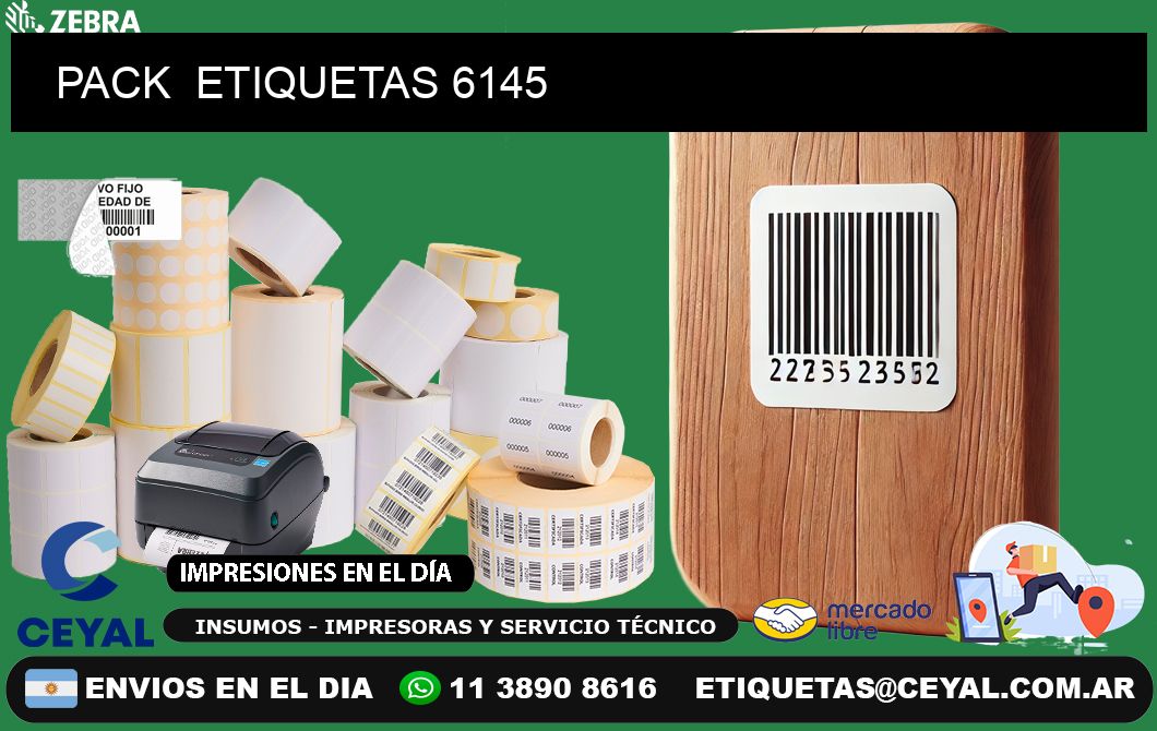 PACK  ETIQUETAS 6145