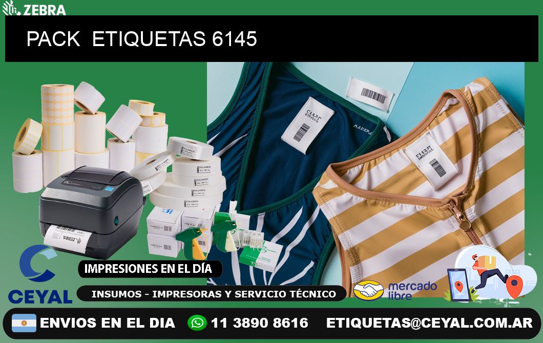 PACK  ETIQUETAS 6145