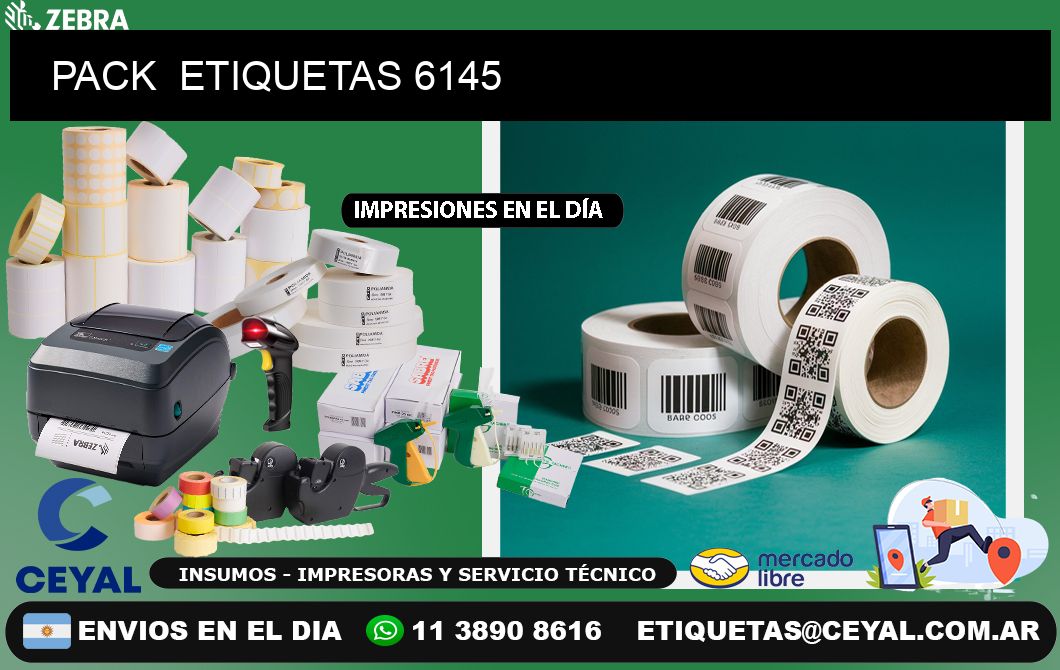 PACK  ETIQUETAS 6145