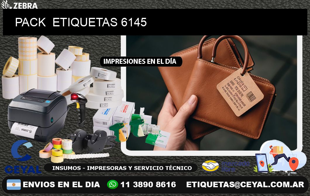 PACK  ETIQUETAS 6145