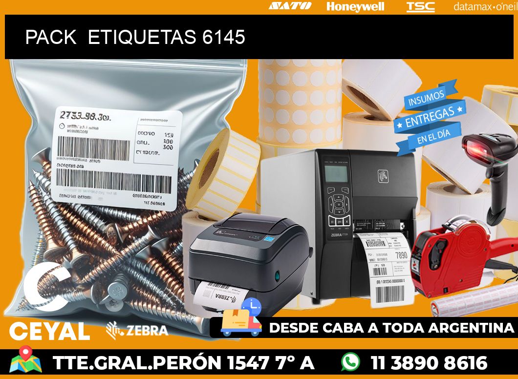 PACK  ETIQUETAS 6145