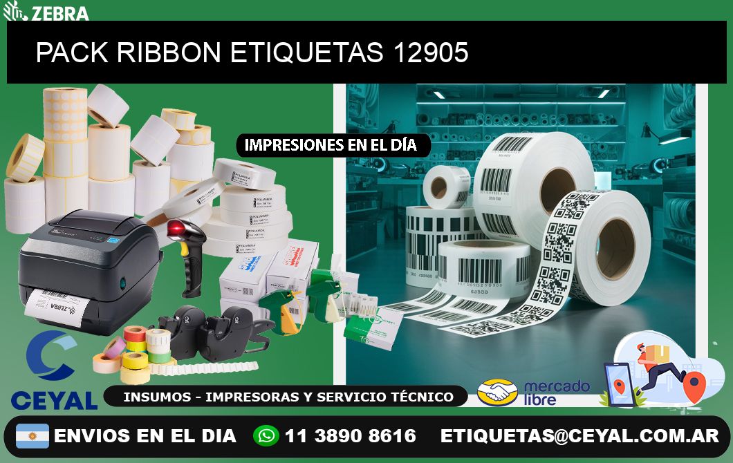 PACK RIBBON ETIQUETAS 12905