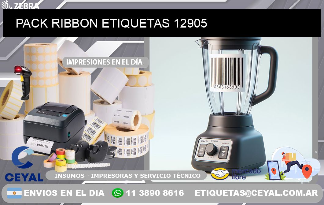 PACK RIBBON ETIQUETAS 12905