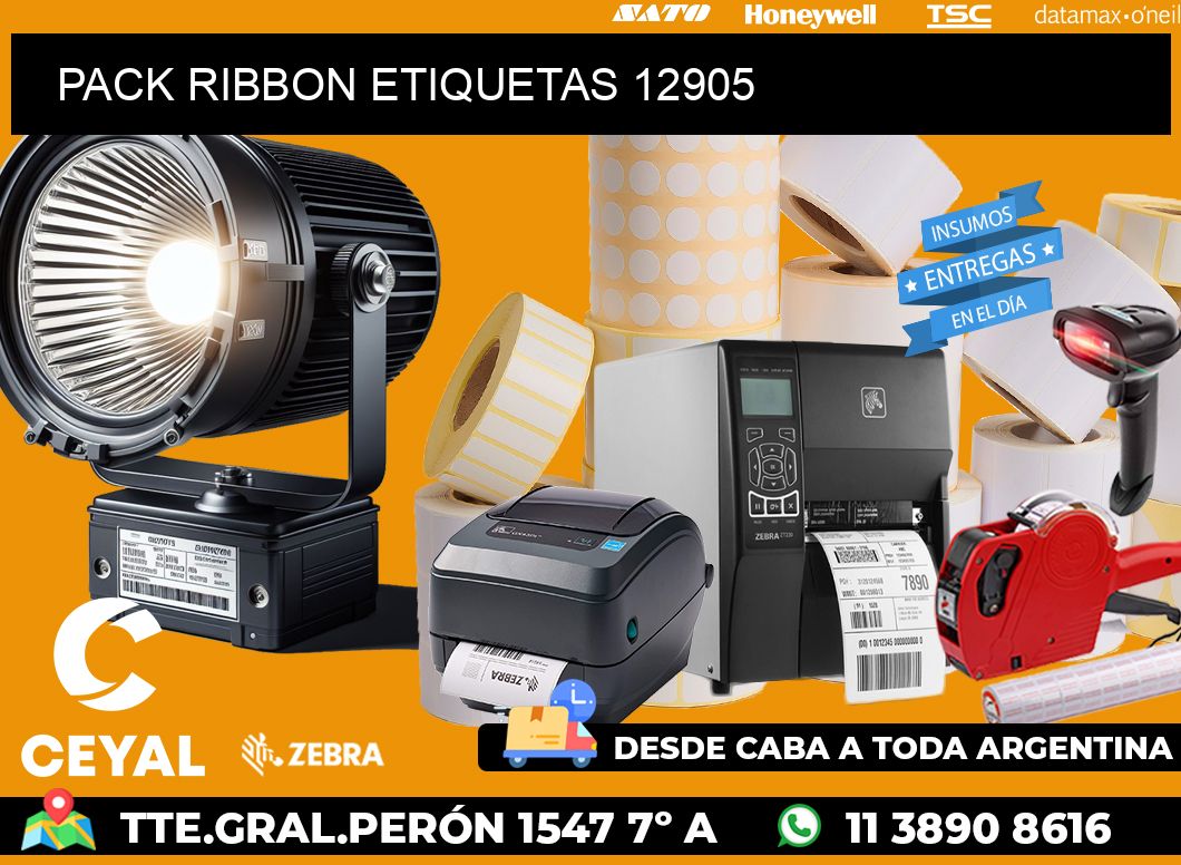 PACK RIBBON ETIQUETAS 12905