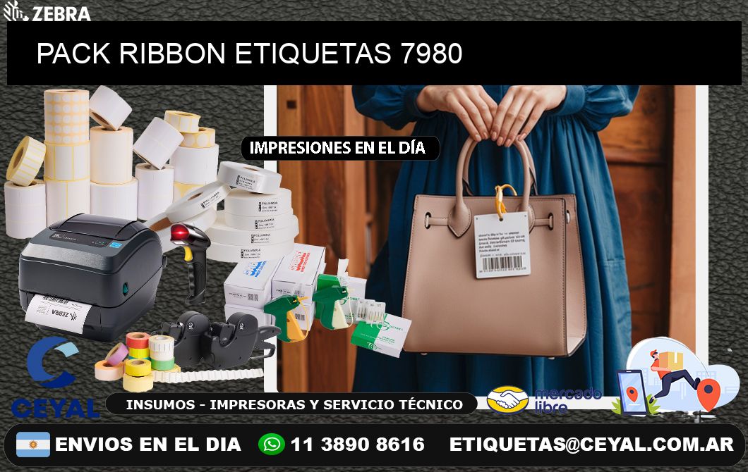 PACK RIBBON ETIQUETAS 7980