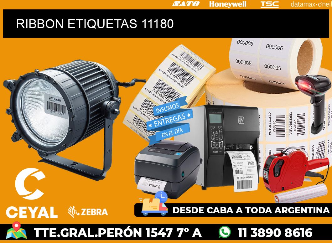 RIBBON ETIQUETAS 11180