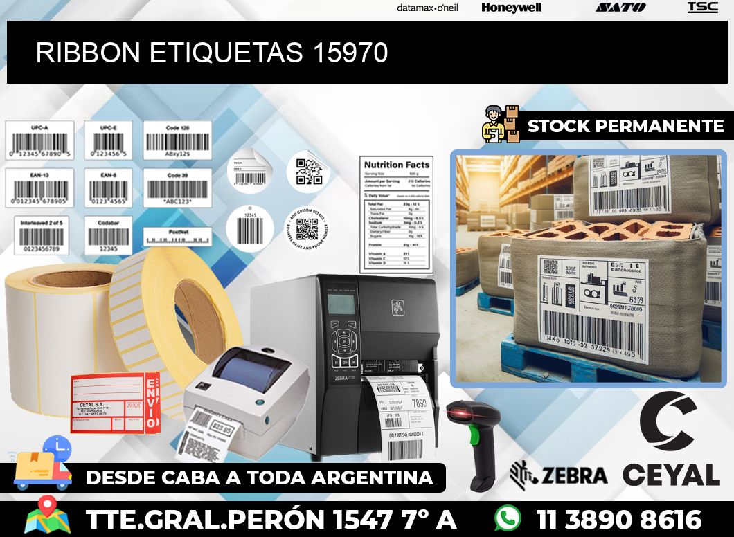 RIBBON ETIQUETAS 15970