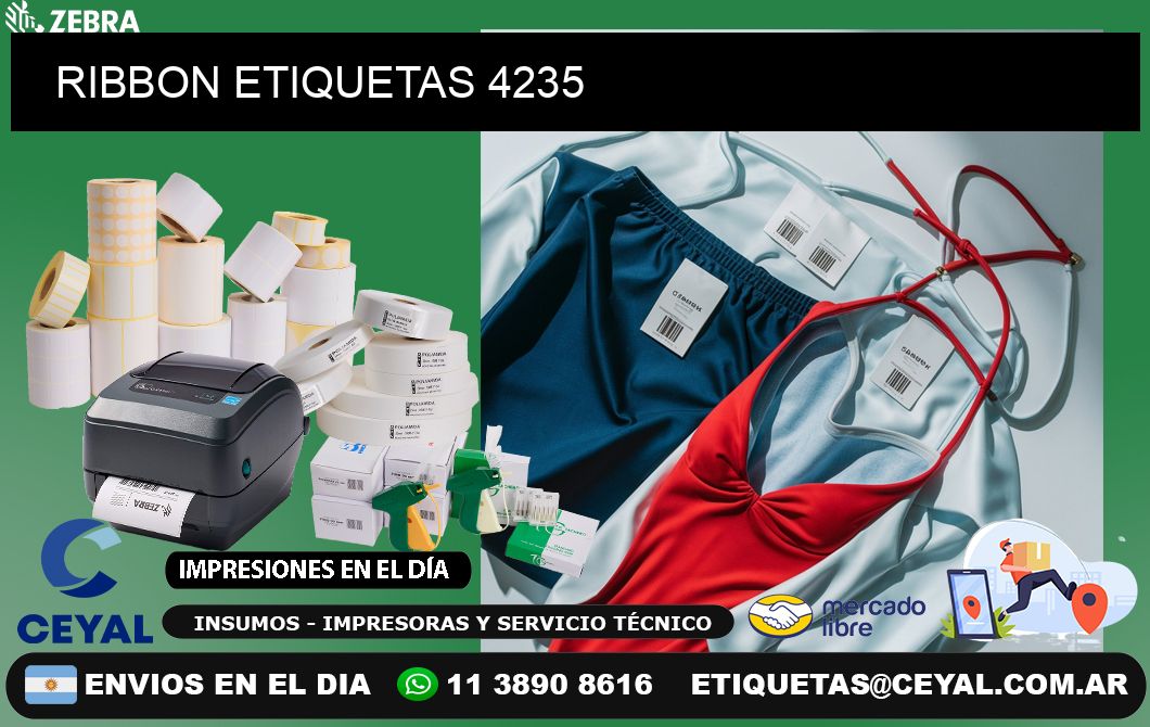 RIBBON ETIQUETAS 4235
