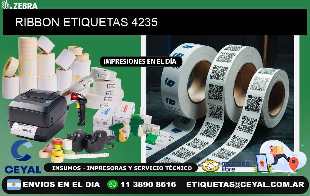 RIBBON ETIQUETAS 4235