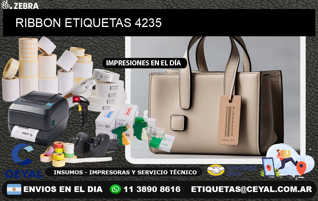 RIBBON ETIQUETAS 4235
