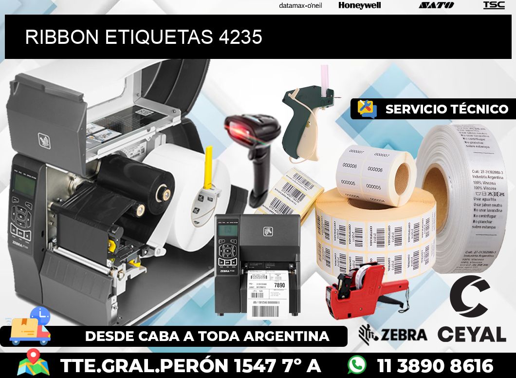 RIBBON ETIQUETAS 4235
