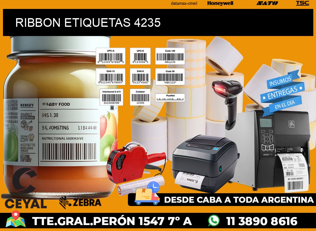 RIBBON ETIQUETAS 4235