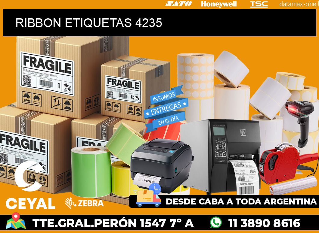 RIBBON ETIQUETAS 4235